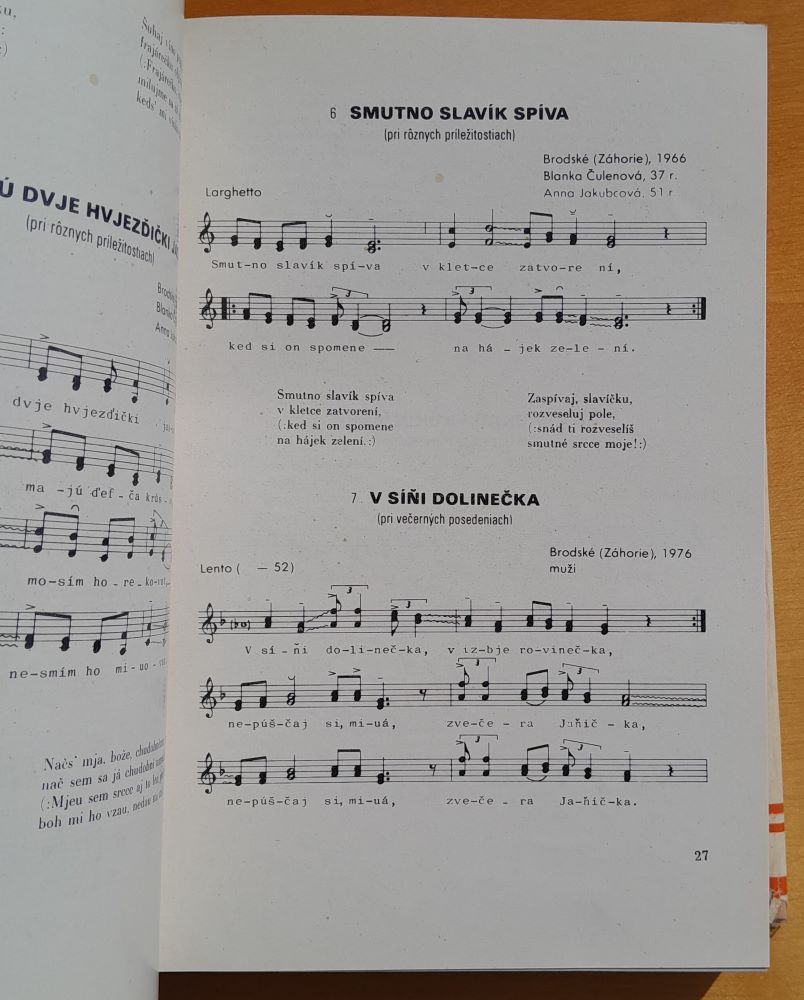 Z klenotnice slovenských ľudových piesní
