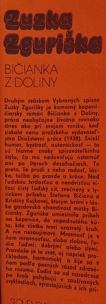 Bičianka z doliny / Vybrané spisy zväzok 2.
