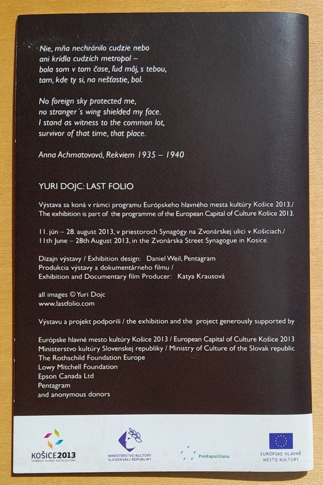 Last Folio / Yuri Dojc