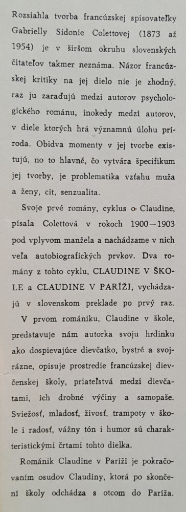 Claudine v škole / Claudine v Paríži
