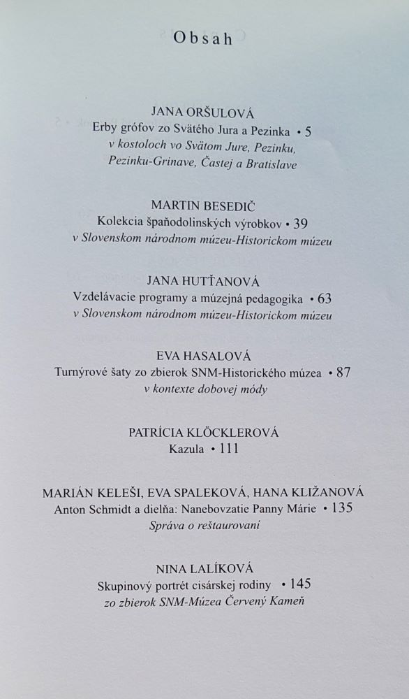 Zborník Slovenského národného múzea / História