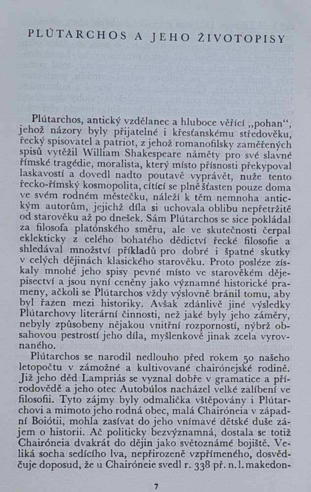 Životopisy slavných řekú a římanú 1. / Živá díla minulosti