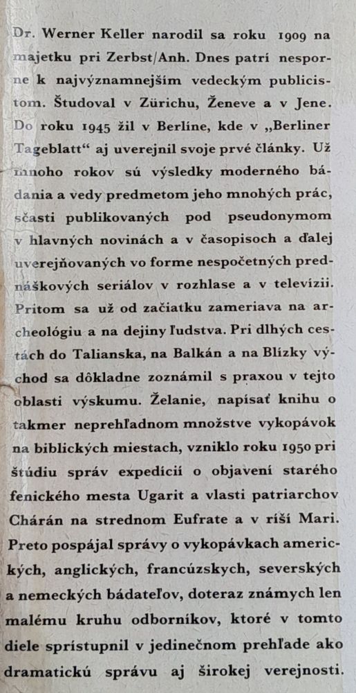 A Biblia má predsa pravdu / Vedci dokazujú historickú pravdu