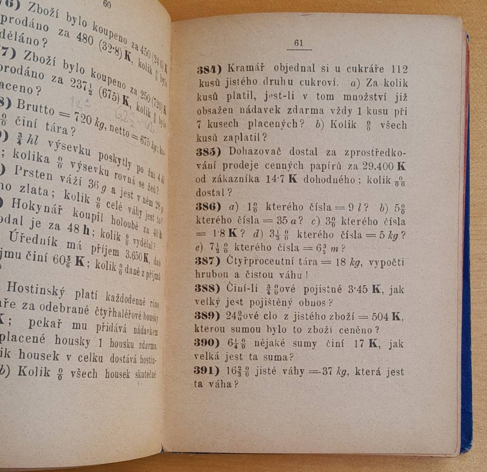 Úkoly a návod ku počítání z paměti / Doplněk ku početnicím pro školy obecné, měšťanské i všeliké střední