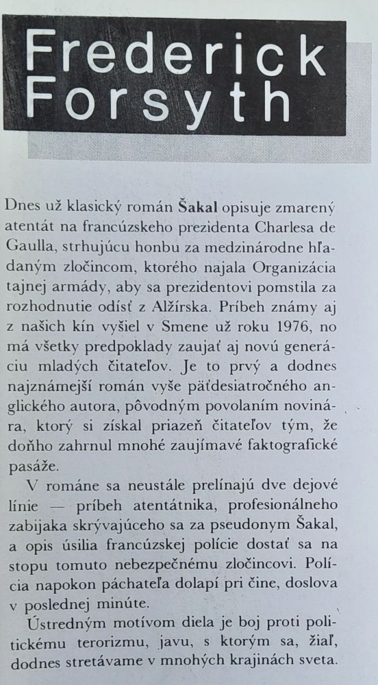 Šakal / Edícia Labyrint