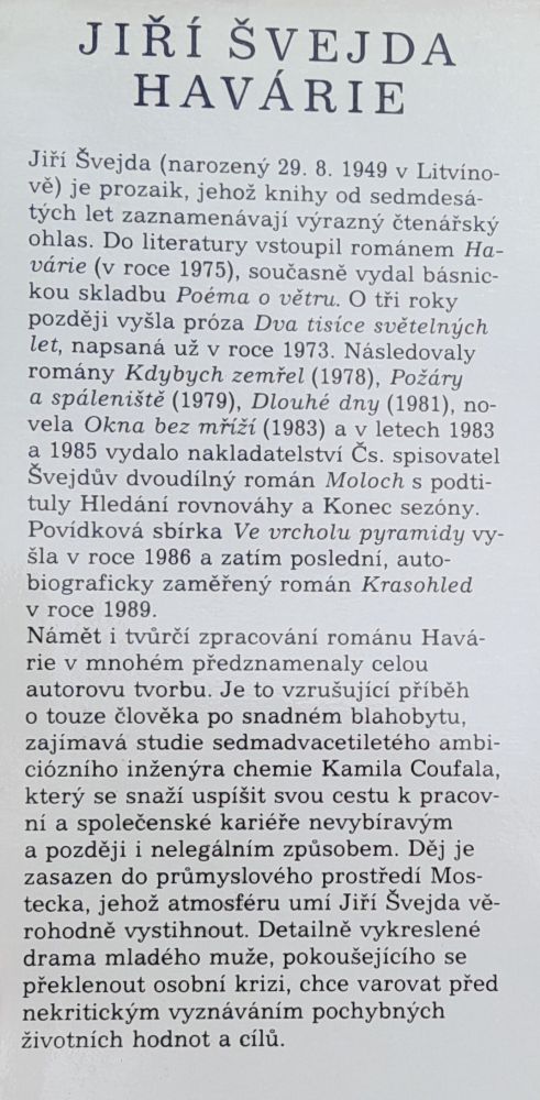 Havárie / Knihovna české prózy 1945-1985
