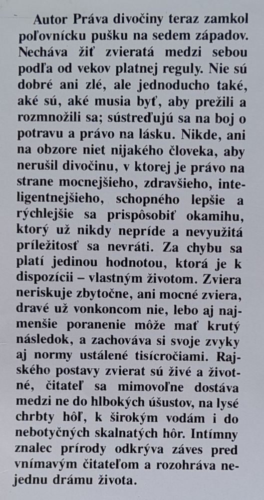Právo divočiny / Edícia Trofeje 19
