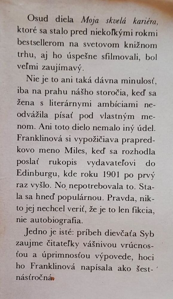 Moja skvelá kariéra / Čajka