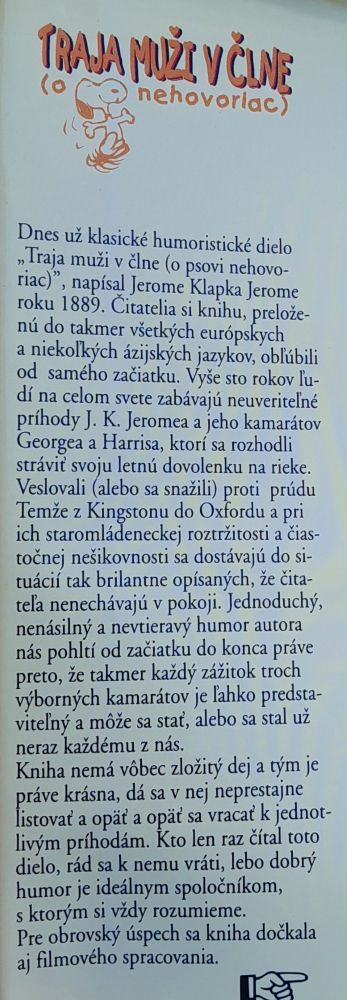 Traja muži v člne (o psovi nehovoriac)