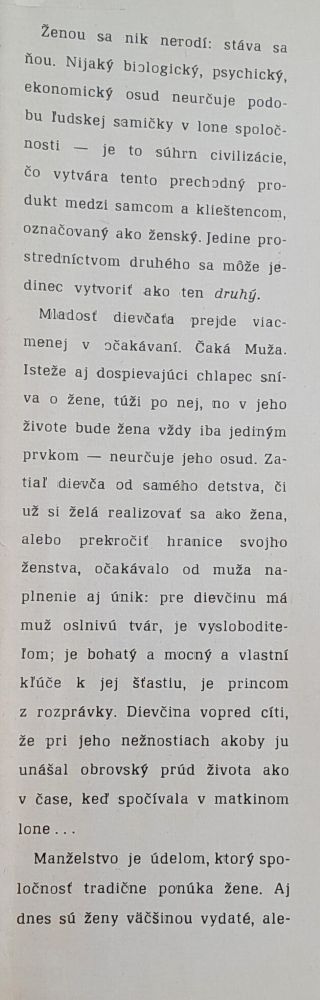 Druhé pohlavie 1. 2. / Malá moderná encyklopédia