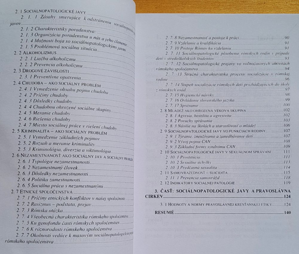 Vybrané kapitoly zo sociálnej patológie