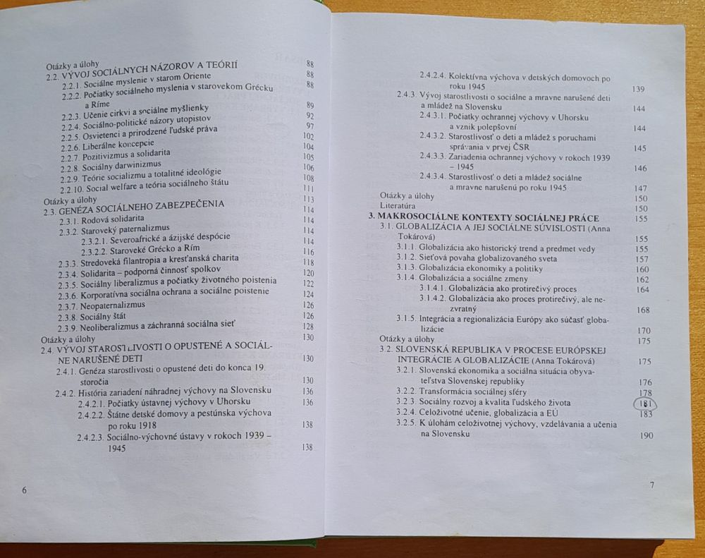 Sociálna práca / Kapitoly z dejín, teórie a metodiky sociálnej práce