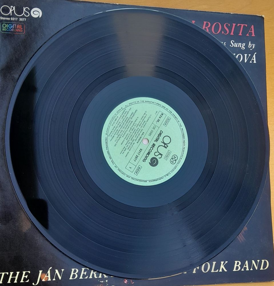 Káli Rosita - Jana Kocianová a The Ján Berky Mrenica Folk Band, LP platňa, Long play