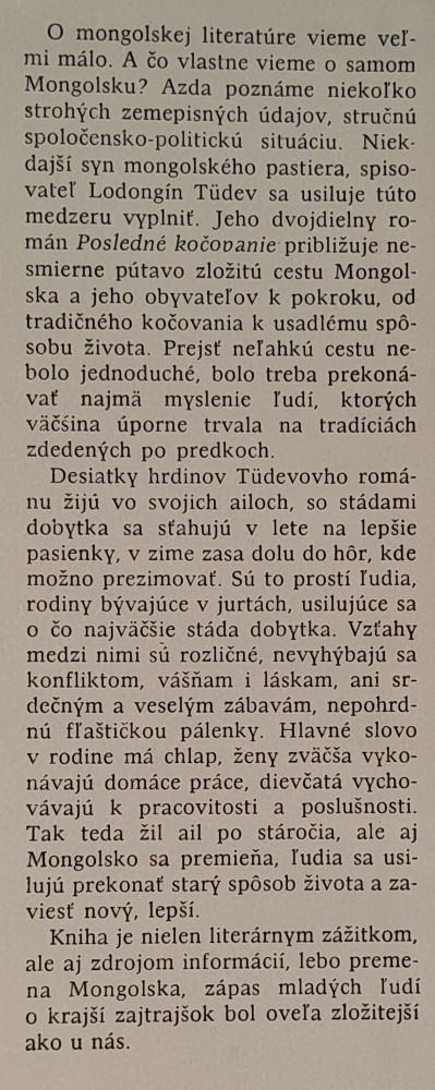 Posledné kočovanie