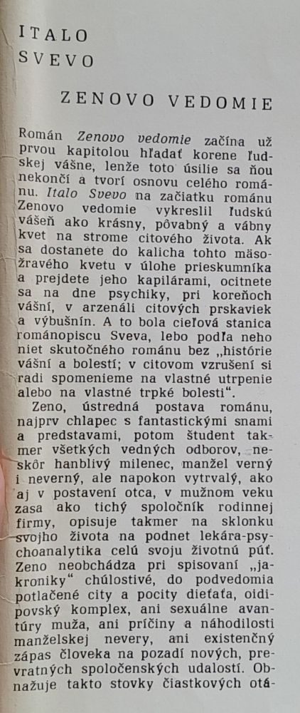 Zenovo vedomie / Svetoví klasici