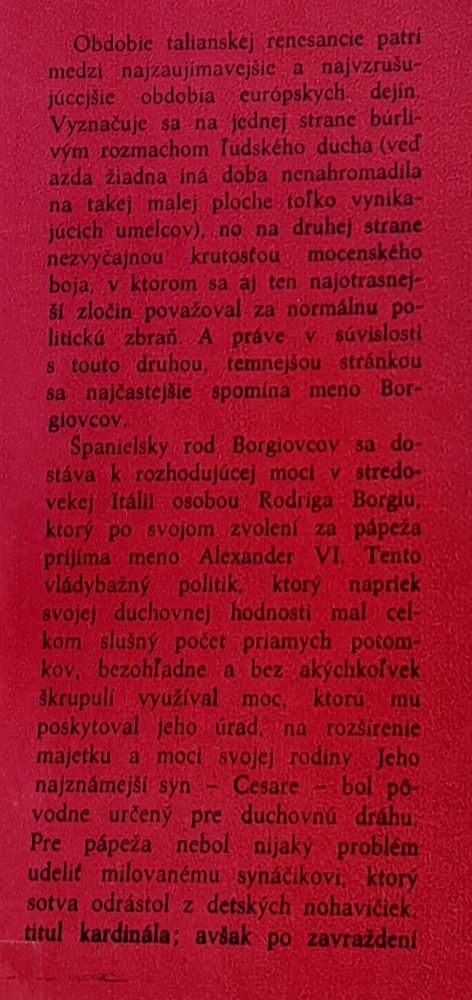 Cesare Borgia / Postavy a osudy