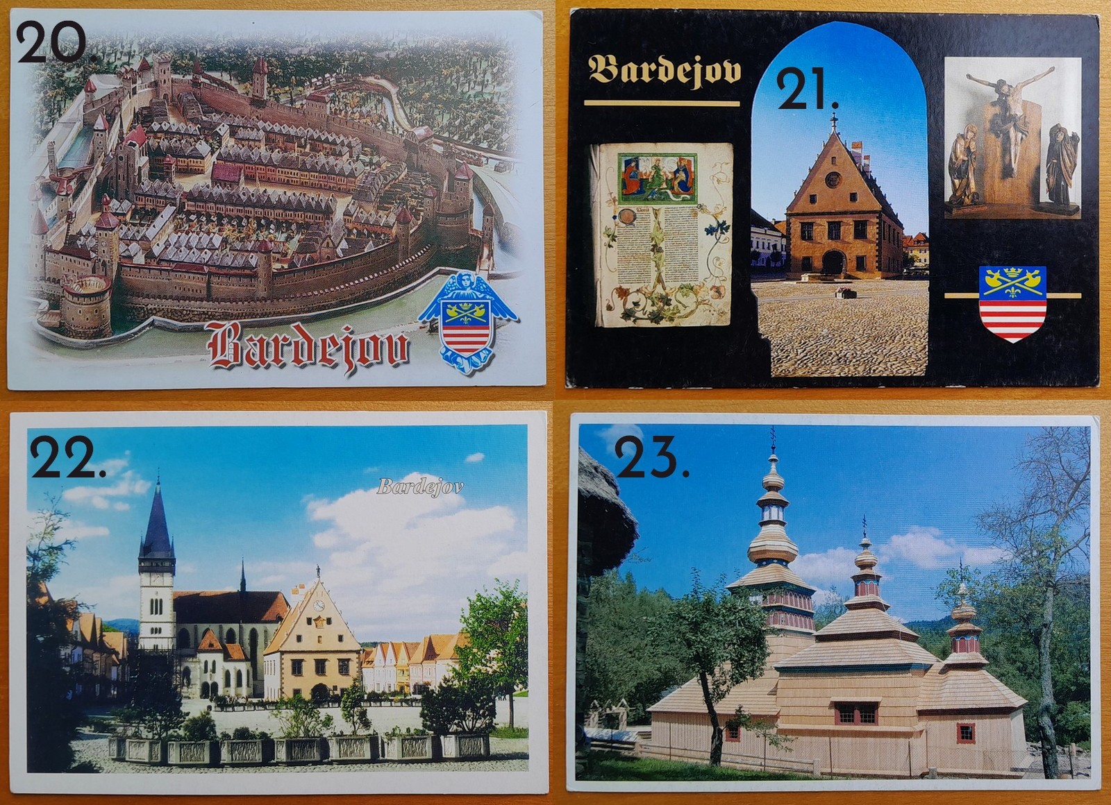 Bardejov a Bardejovské kúpele - pohľadnice