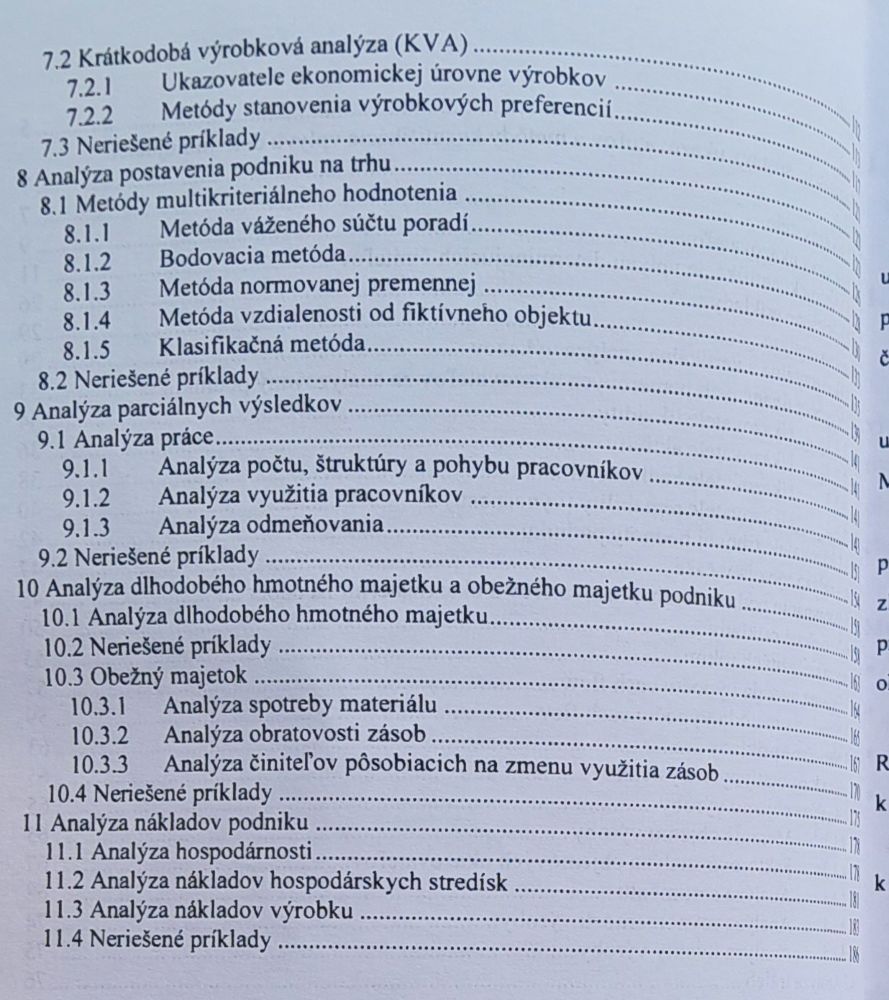 Ekonomická analýza podniku / Praktikum