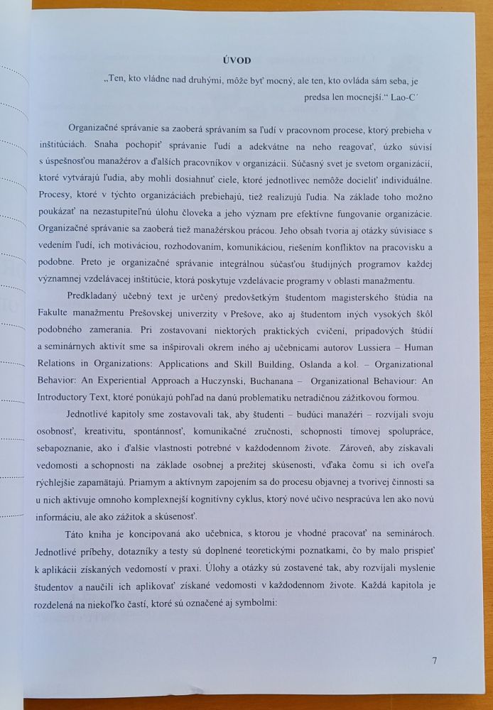 Organizačné správanie