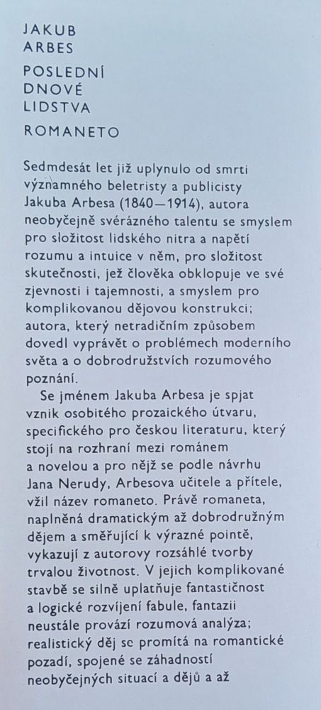 Poslední dnové lidstva / Romaneto