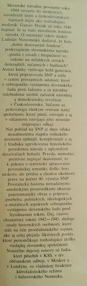 Povstalecká história