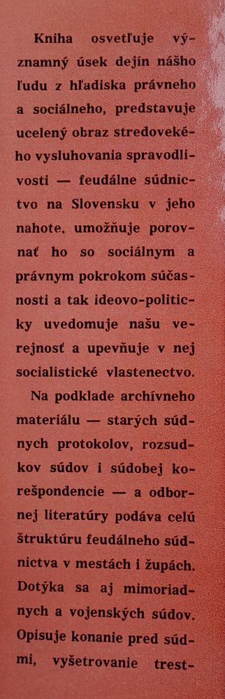 Beda odsúdeným / Ako sa za feudalizmu súdilo na Slovensku