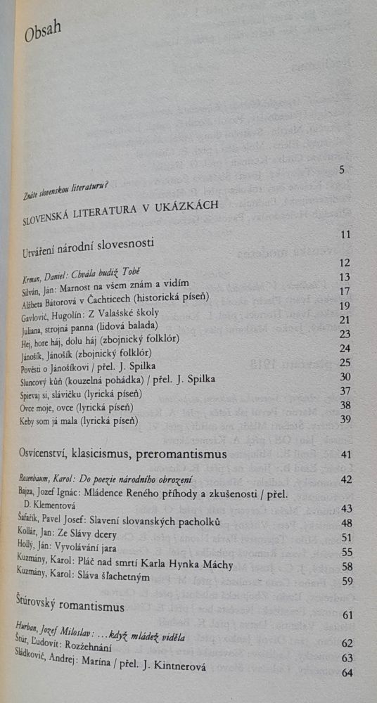 Čítanka slovenské literatury