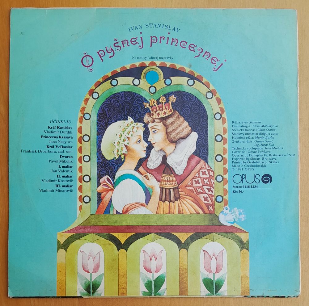 O pyšnej princeznej, LP platňa