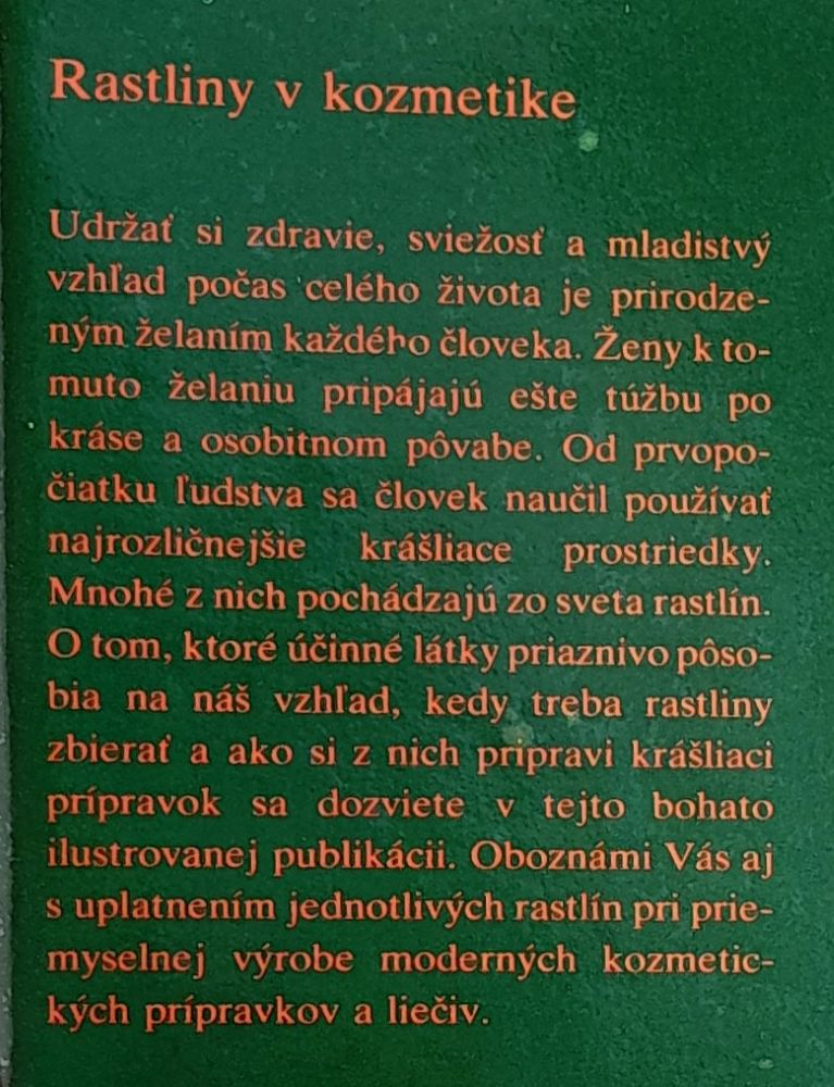 Rastliny v kozmetike
