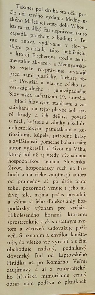 Malebná cesta dolu Váhom