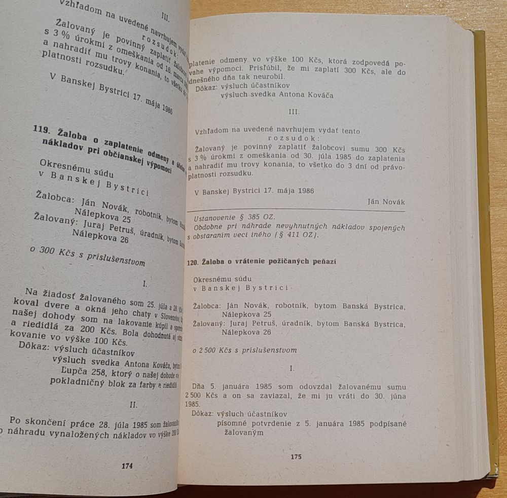Vzory právnych podaní pre občanov