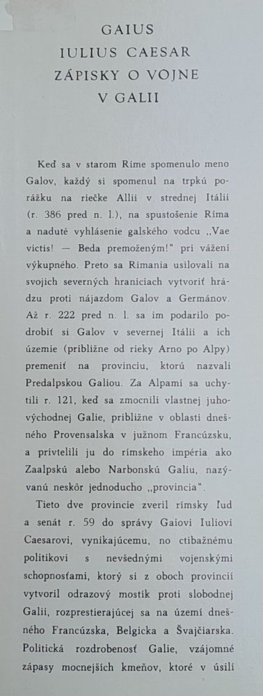Zápisky o vojne v Galii