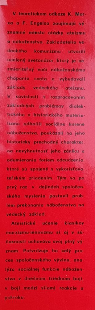 O ateizme, náboženstve a cirkvi - Zborník statí a úryvkov