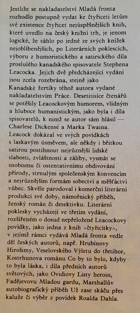 Liteární poklesky - Edícia Máj