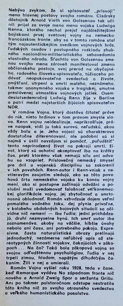 Vojna - vojnový román