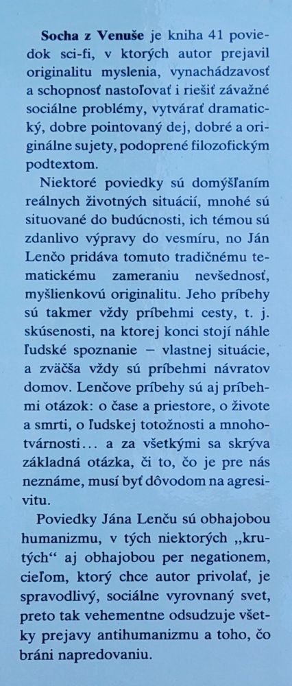 Socha z Venuše - Sci-fi poviedky