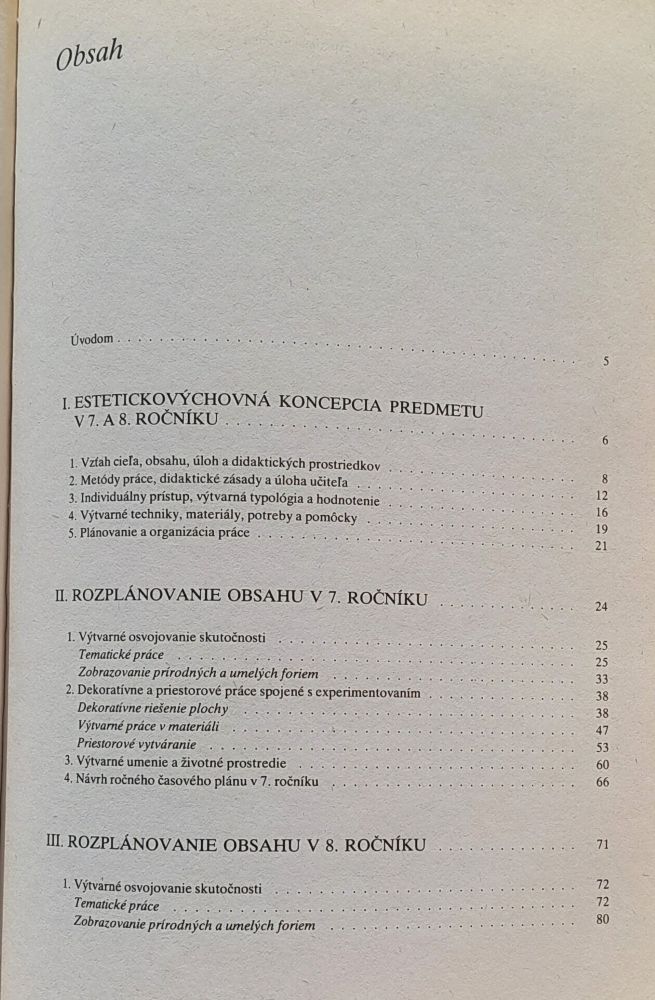 Výtvarná výchova v 7. a 8. ročníku - Metodická príručka