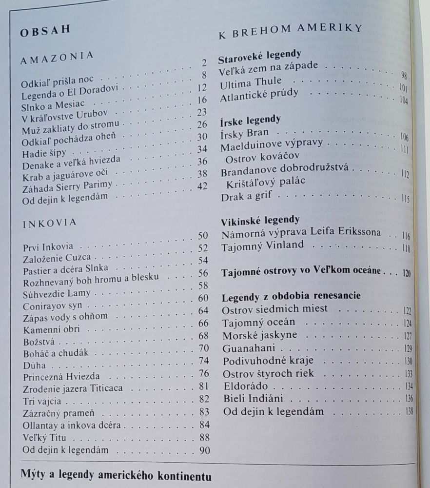 Mýty a legendy amerického kontinentu