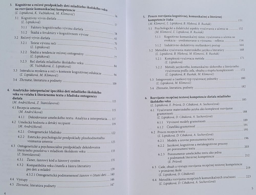 Integrovaná didaktika slovenského jazyka a literatúry pre primárne vzdelávanie