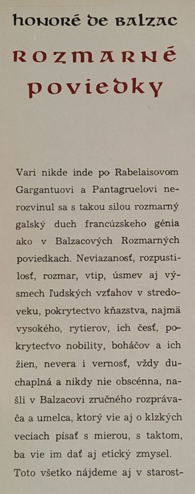 Rozmarné poviedky - Svetová tvorba