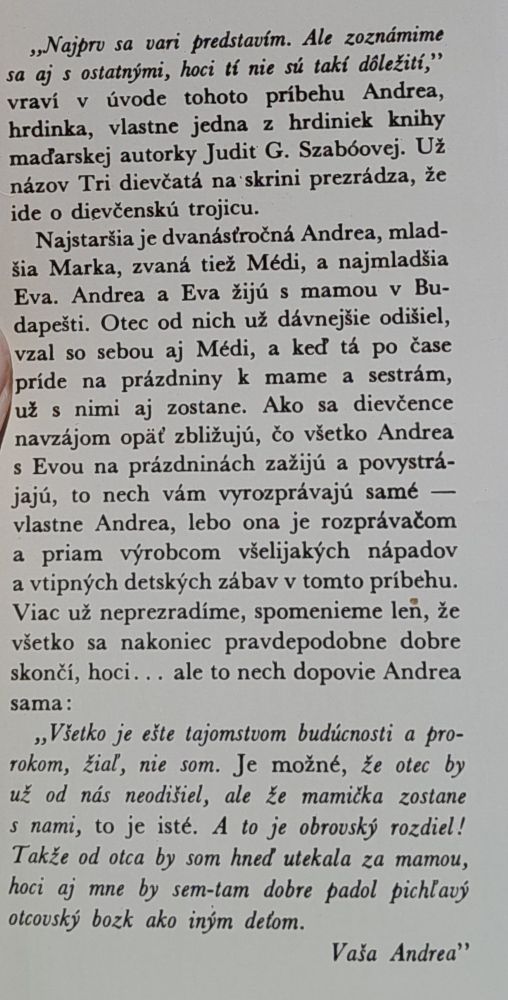 Tri dievčatá na skrini - KMČ