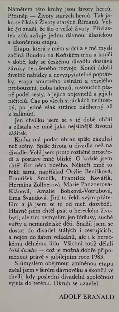 My od divadla - Žvoty hercú