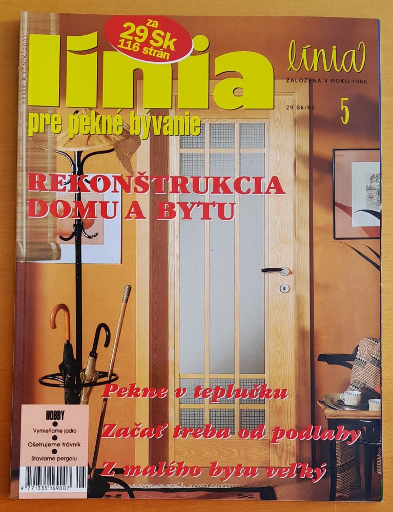 Línia pre pekné bývanie rok 2001, čísla 1-2, 4, 5