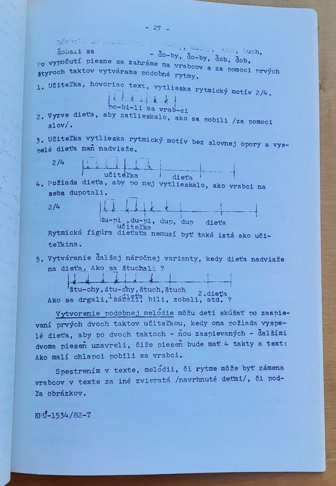 K otázkam metód počúvania hudby podľa požiadaviek Programu výchovnej práce v jasliach a materských školách