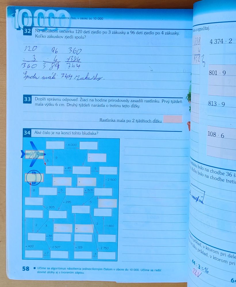 Matematika pre 1. ročník základnej školy, pracovný zošit, 1. a 2. časť