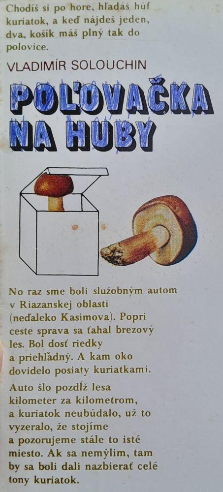 Poľovačka na huby - Edícia Jantár