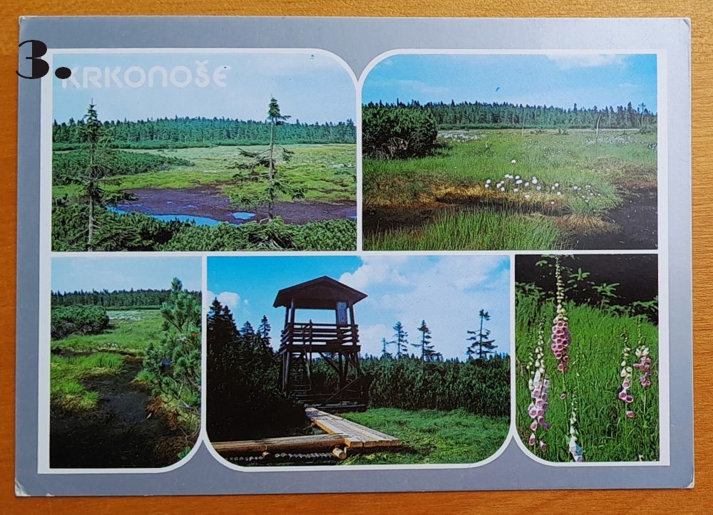 Krkonoše, Špindleruv mlyn, Sněžka - pohľadnice