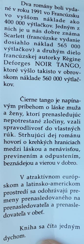 Čierne tango / Ľúbostný príbeh s kriminálnou zápletkou