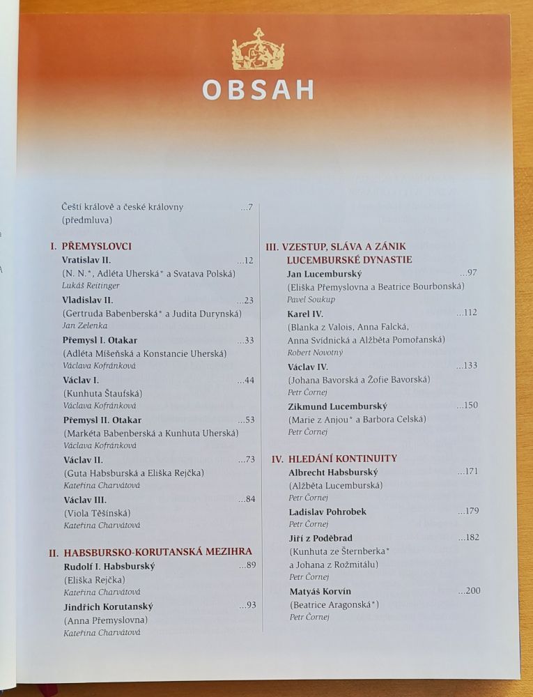 Osudy českých králu a královen, Od Přemyslovce Vratislava II. k Habsburkovi Karlu I.