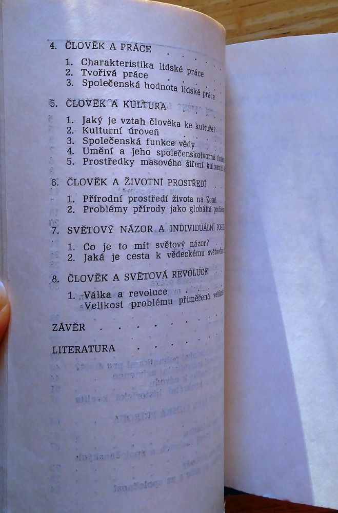 Člověk a jeho dnešní svět